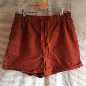 Uniqlo Cotton Linen Blend Shorts size M